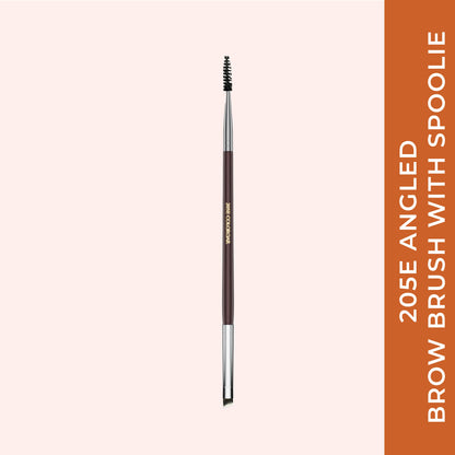 205E Angled Brow Brush with Spoolie