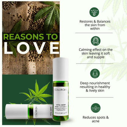 Colorbar Vita Hemp Restoring & Balancing Cleansing & Toning Milk