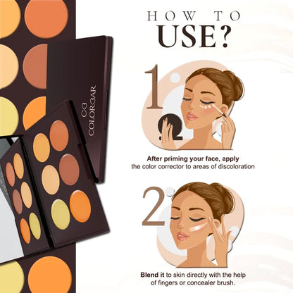 Colorbar 24Hrs Wear Concealer Palette-Light medium