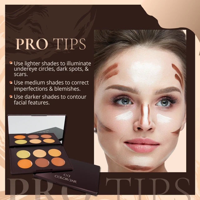 Colorbar 24Hrs Wear Concealer Palette-Medium Deep