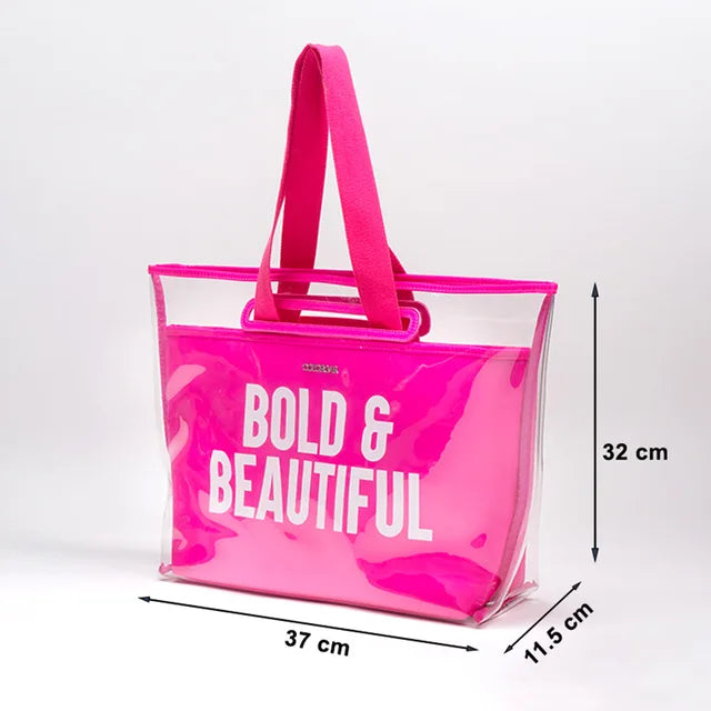 THE BOLD & BEAUTIFUL TOTE - NEON PINK