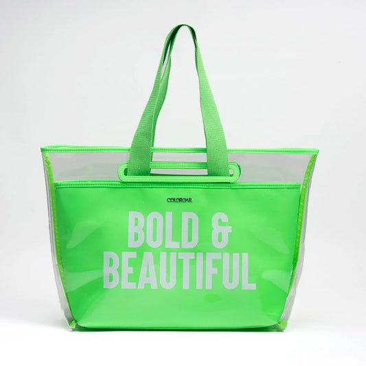 THE BOLD & BEAUTIFUL TOTE - NEON GREEN
