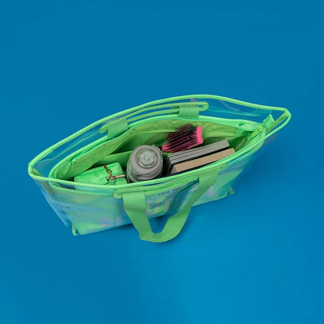 THE BOLD & BEAUTIFUL TOTE - NEON GREEN