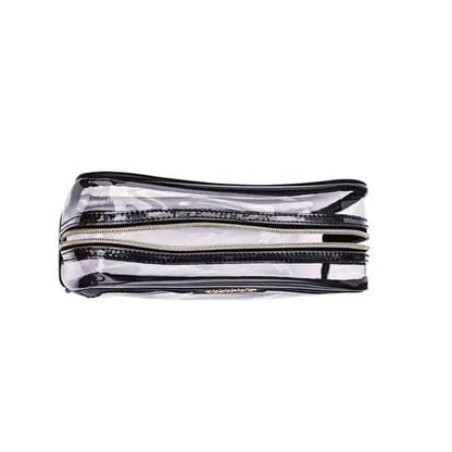 Lips & Lashes Box Pouch(Set Of Two) - Black