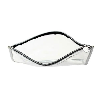 Lips & Lashes Flat Pouches(Set Of Two) - White+Blush Pink
